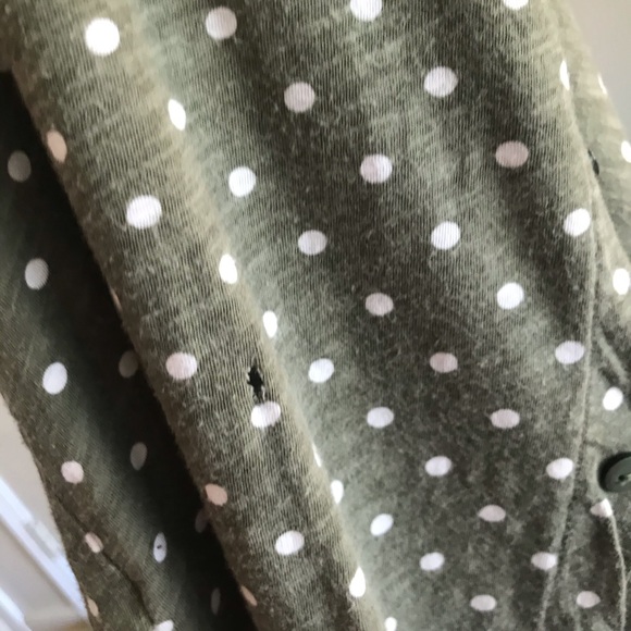 [Loft] Green & White Polka Dot Tank - Picture 8 of 9